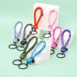 New Microfiber Woven Keychain <b>Metal</b> Car Handbag Decoration Pedant Female Bag Small Gift Keychain - Product Image 5