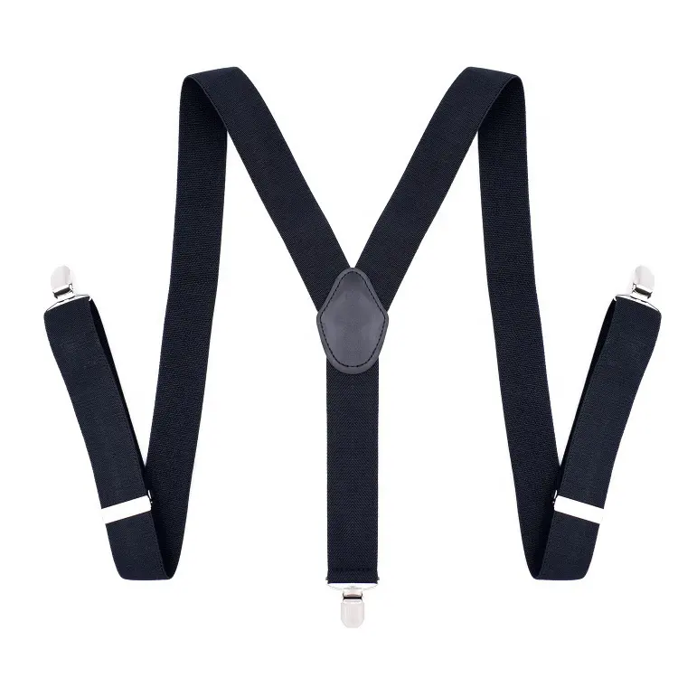 Unisex Elastic Y-Shape Braces Mens Womens Adjustable Clip-on Suspenders