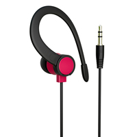 Crochet d'oreille filaire en forme de C sur les écouteurs mono avec prise jack 3.5mm Compatible Smartphone Laptop Tablet Mp3 Sports Use
