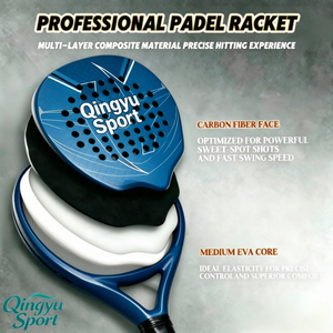 QINGYU SPORT Raqueta de Pádel de Carbono 18k al por Mayor para Tenis de Playa, Raqueta de Pádel en Oferta, Material en Stock - Product Image 2