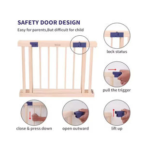 <span class=keywords><strong>Parc</strong></span> de jeu <span class=keywords><strong>octogonal</strong></span> pliable et réglable en bois avec barrière, aire de jeu modulaire portable pour bébés et tout-petits - Product Image 4