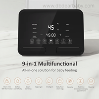 Chauffe-biberon double intelligent 48H à température constante, stérilisateur vapeur à chauffage rapide avec veilleuse et écran tactile
