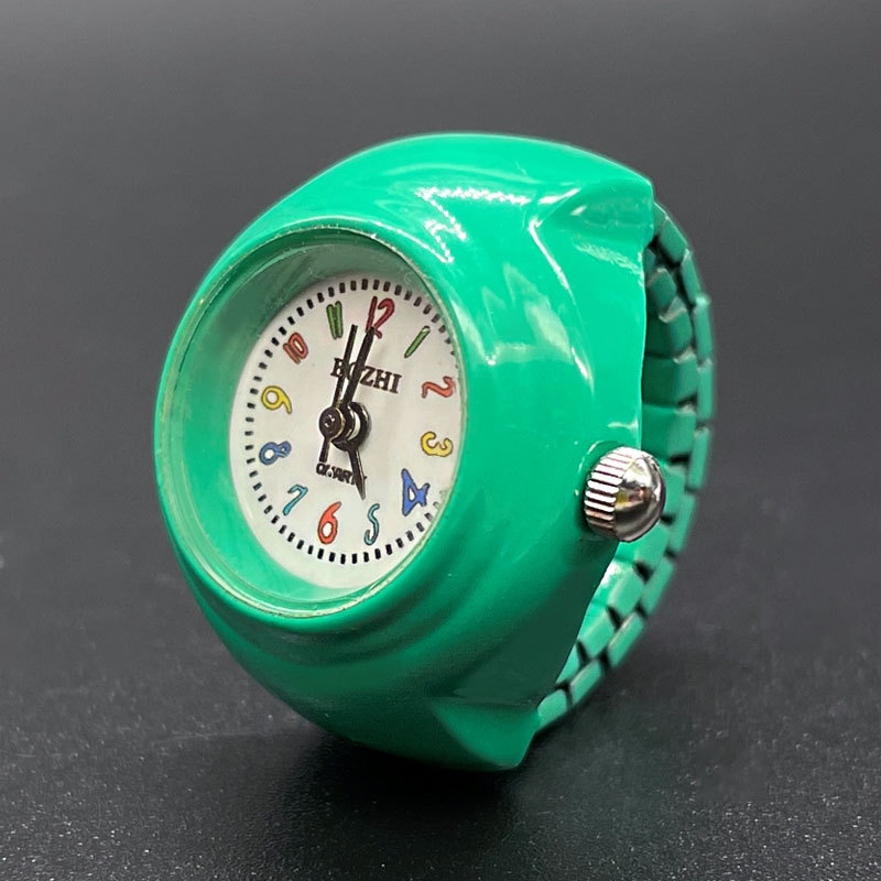 Y2K Vintage Ring Watch - Cute Color Steel Ring Watches