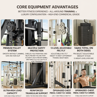 Machine Smith multifonctionnelle combinée professionnelle pour salle de sport, avec support pour barres et rack à squats, équipement de fitness