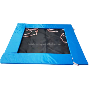 Tela de trampolín tejida de polipropileno, alfombrilla de salto rectangular, alfombrilla elástica de trampolín para parques de atracciones, parque de trampolín interior - Product Image 1