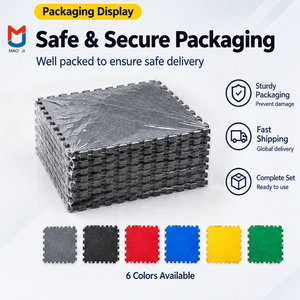 Dalles <span class=keywords><strong>de</strong></span> <span class=keywords><strong>sol</strong></span> en PVC emboîtables <span class=keywords><strong>pour</strong></span> atelier et garage, 100% PVC vierge <span class=keywords><strong>souple</strong></span>, résistantes à l'usure et antidérapantes, revêtement <span class=keywords><strong>de</strong></span> <span class=keywords><strong>sol</strong></span> durable - Product Image 6