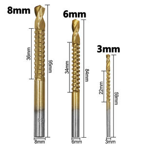 ดอกสว่านทรงเจดีย์6ชิ้นขั้นตอนไทเทเนียมทรงกรวยโลหะแข็งความเร็วสูง hss ดอกสว่านขั้นบันไดแบบตรง - Product Image 3