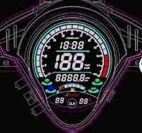Servicios OEM/ODM/Modificación/Personalización, Velocímetro Digital para Motocicleta, Interfaz Personalizable, Resistente al Agua para BEAT