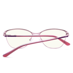 Lunettes anti-lumière bleue œil de chat gris à monture complète, unisexe, pour visage ovale adulte 5115 - Product Image 3