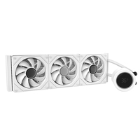 Système de refroidissement liquide AIO 360 carré de qualité supérieure, 300W TDP, refroidisseur liquide avec ventilateurs PWM ARGB 120mm pour Intel LGA 1700 AMD AM5
