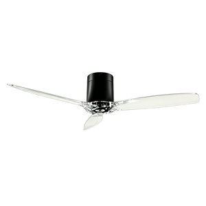 Ventilador de Techo Invisible con Aspas de Acrílico Minimalistas y Motor de Ahorro de Energía para Dormitorio de Villa Moderna - Product Image 4