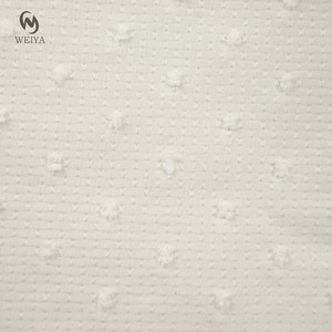 Enfants Mignon Robe Blanche Tissu Coupe Fleur Dobby Texture Armure Grand <span class=keywords><strong>Plumetis</strong></span> Poly Nylon Tissu avec Broderie Dot - Product Image 5