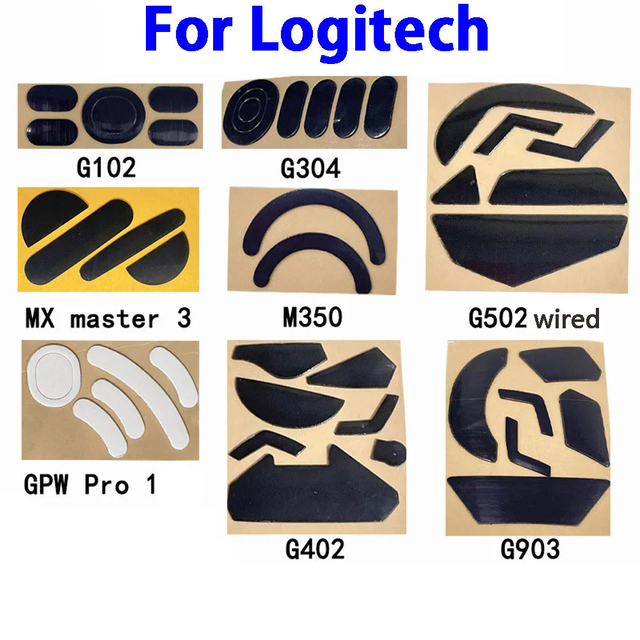 Hot sale 1set Mouse Feet Skates Pads For Logitech G102/G304/G502 wired/G502 Wireless/G903master3/Mx master 2s/G302/G303 wireless