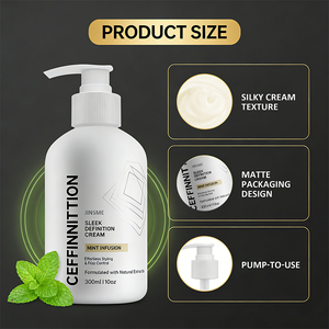 OEM ODM Hair <b>Styling</b> Cream 300ml Peppermint Oil Castor Oil Smoothing Long Lasting <b>Styling</b> Normal Hair Care - Product Image 2