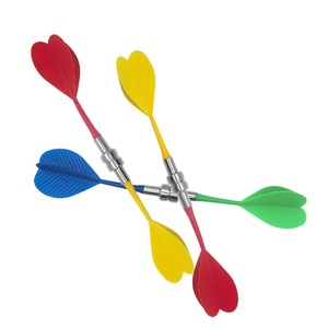 Têtes de fléchettes universelles en plastique magnétiques fortes, marquées rouge-jaune, spéciales pour les fléchettes magnétiques. - Product Image 2