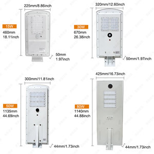 Lampadaire solaire LED en aluminium certifié RoHS, étanche IP65, 80W, 5000K, personnalisé en usine - Product Image 5