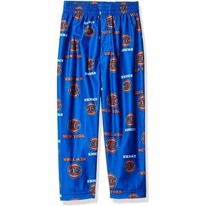 Pantalon de pyjama en tricot bleu pour jeunes des New York Knicks, bas de pyjama doux - Product Image 1