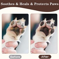 Baume pour pattes et nez de chien PetFit OEM à base de plantes naturelles, emballage plastique moderne, crème hydratante écologique pour le soin des pattes et des griffes