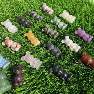 1.5 Inch <b>Cute</b> <b>Bear</b> Small Size <b>Cute</b> Crystal Gemstones Carvings Crystal Healing Stones Craft Crystal <b>Bears</b> - Product Image 5