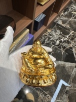 Feuille d'or véritable 24 carats 2,7*2,7 cm pour autocollant de statue de Bouddha, décoration artisanale, feuilles d'or pour mariage, cadeau, métal, DIY