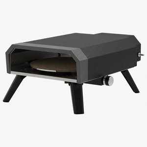 Four à pizza portable de 13 pouces en acier inoxydable avec pierre à pizza pour le camping et le barbecue - Product Image 2