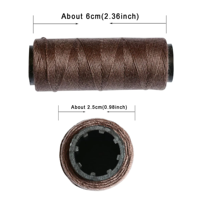 5 rouleaux de fils de couture et de tissage en coton, longueur 60m, pour couture à la main, trame de cheveux, extensions de cheveux, perruque, bricolage