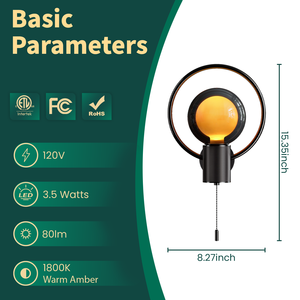 Lampe murale LED double noire en aluminium, style vintage, à intensité variable, <span class=keywords><strong>pour</strong></span> salon, salle <span class=keywords><strong>de</strong></span> bain, chambre à coucher, éclairage d'ambiance - Vente chaude - Product Image 2