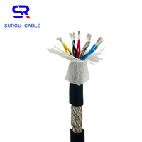 Câble de signal blindé torsadé à paire unique hautement flexible PMS 2464 24AWG 10 cœurs, câble d'encodeur, câble d'équipement d'automatisation