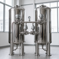 Réservoir de filtration industriel en acier au carbone, filtre à sable mécanique multimédia, cuve sous pression à rétrolavage automatique pour traitement des eaux usées 5000L/heure 1