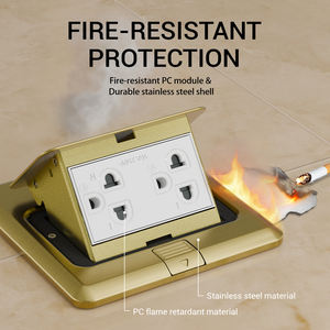 <span class=keywords><strong>Prise</strong></span> de courant étanche IP44 montée au sol Thaïlande Mécanisme de <span class=keywords><strong>prise</strong></span> pop-up Boîte de <span class=keywords><strong>prise</strong></span> de sol avec gestion des câbles dissimulée - Product Image 4