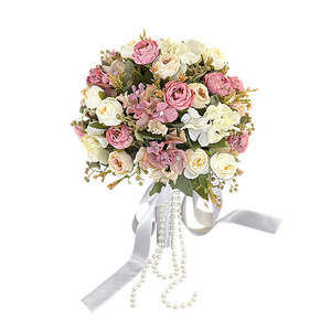Ramo de Novia Estilo Ins Premium, Rosas Artificiales para Ceremonia de Boda, Compromiso, Sesión de Fotos, Decoración de Mesa - Product Image 5