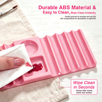 Palette multifonctionnelle tout-en-un pour le nail art, support pour stylos, organisateur de bureau, plateau de mélange de gels - Outils de nail art en gros