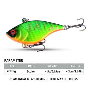 Leurre vibrant imprimé en ABS à coulée lente pour la pêche en eau salée de Black Bass, <span class=keywords><strong>Perche</strong></span> et Poisson-chat - Product Image 5