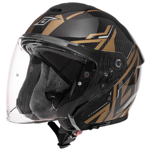 Befast Casco Heron carbono doble visera oro XL - Product Image 1