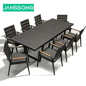Foshan Gartenmöbel Patio Aluminium Gartenmöbel Set und Stühle Outdoor Tisch und Stühle Set für Cafe und Restaurants