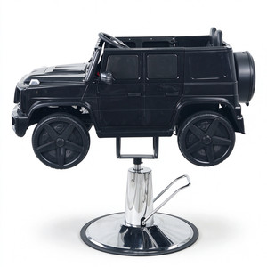 Silla de Barberí<span class=keywords><strong>a</strong></span> Infantil con Forma de Auto SUV, Silla de Peluquerí<span class=keywords><strong>a</strong></span> Hidráulica Ajustable en Altura para Niños - Product Image 2