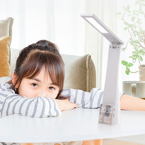 Led Desk Lamp With Bluetooth Alarm <b>Clock</b> Temperature Stepless Dimming USB Charging <b>Night</b> <b>Light</b> Eye-Protection Reading Lamps - Product Image 4