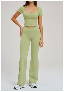 Nuevo Diseño al por Mayor, Conjuntos Deportivos de Alta Calidad para Mujer, Transpirables, para Gimnasio, Leggings de Yoga Personalizados, Top Deportivo de Cintura Alta - Product Image 3