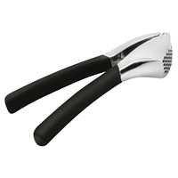 Ensemble de presse-ail à poignée ergonomique souple avec poignée confortable comprenant une brosse éplucheuse antirouille et un broyeur de gingembre pour hacher l'ail