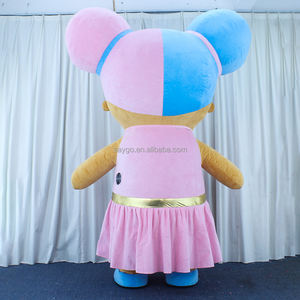 Costumes de mascotte personnalisés avec jupe pour filles, vêtements gonflables pour poupées <span class=keywords><strong>LOL</strong></span> de 2m et 2.6m, habits de déguisement pour filles - Product Image 2