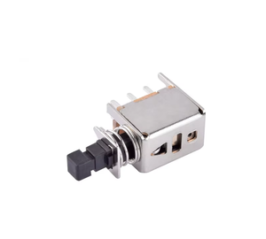 Interruptor de Botón A03 |   PS-22F02 Interruptor de 6 pines con bloqueo/momentáneo |   Balancín Rectangular KA03-03 |   3A 250V AC UL (Rollo de 1000 piezas) - Product Image 1