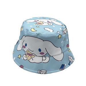 70 디자인 새로운 패션 어부 여름 차양 비치 모자 그릴 소년을위한 일본 만화 애니메이션 키즈 버킷 모자 - Product Image 3