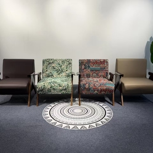 <span class=keywords><strong>Fauteuil</strong></span> d'appoint moderne Flying Bird, <span class=keywords><strong>fauteuil</strong></span> lounge individuel rembourré avec accoudoirs en bois massif de forme spéciale pour salon - Product Image 4