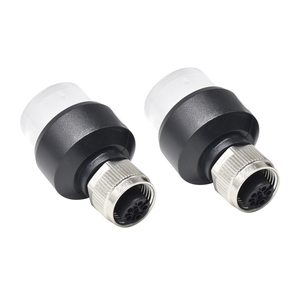 Conector Circular M12 de Alta Calidad, Código A, 6 Pines, Enchufe Hembra con Lente LED, IP67 Impermeable, Bloqueo de Rosca, Contactos Chapados en Oro - Product Image 5