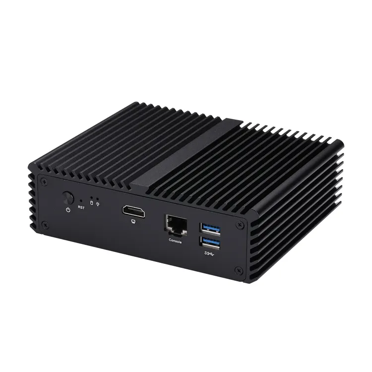Qotom Q750G5C Mini Business PC 5 LAN 2.5G Computadora J4125 sistema Barebone Ubuntu Pfsense Soft Router Wifi Firewall