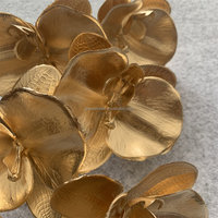 A-558 Orchidées Papillon Dorées Artificielles Très Demandées, Tiges de Fleurs en Plastique pour Arrangements Faits Main, Modernes, Noël, Remise de Diplôme