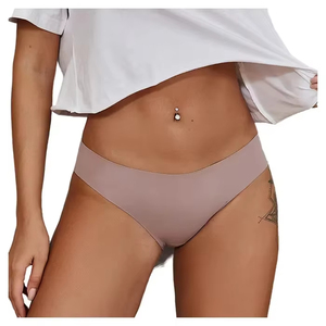 U470 Tangas taille moyenne à 4 couches, logo personnalisé, culotte étanche pour femmes, sous-vêtement menstruel doux, culotte périodique - Product Image 2