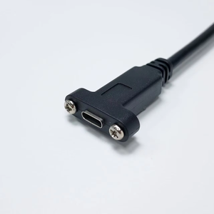工厂定制 USB Type C 公对母面板安装式延长线，双螺丝锁紧，OEM ODM，低起订量 - Product Image 6