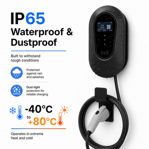 Chargeur mural <span class=keywords><strong>pour</strong></span> véhicule <span class=keywords><strong>électrique</strong></span> AC avec câble <span class=keywords><strong>de</strong></span> sécurité d'usine <span class=keywords><strong>de</strong></span> 5 m, 40 A, SAE J1772, <span class=keywords><strong>carte</strong></span> NFC RFID -20 ℃   50 ℃   Stations <span class=keywords><strong>de</strong></span> <span class=keywords><strong>recharge</strong></span> <span class=keywords><strong>pour</strong></span> véhicules <span class=keywords><strong>électrique</strong></span>s et téléphones - Product Image 4