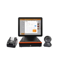 17-дюймовый POS-терминал с двумя экранами, Intel I5, 10-точечный сенсорный экран, NFC, Wi-Fi 6, сканер, принтер — ОС Android/Win7, кассовый аппарат